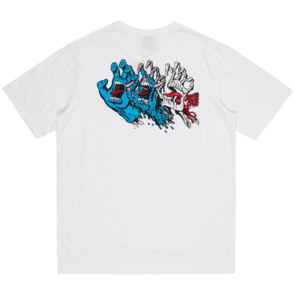 SANTA CRUZ EVOLVED HAND S/S TEE WHITE