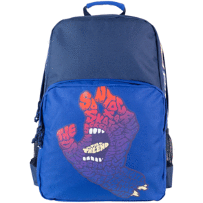 SANTA CRUZ LETTER HAND FADE BACKPACK COBALT