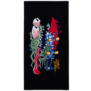 SANTA CRUZ MEEK SCRATCHED SLASHER TOWEL BLACK
