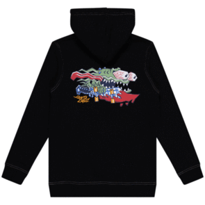 SANTA CRUZ MEEK SCRATCHED SLASHER HOODIE BLACK