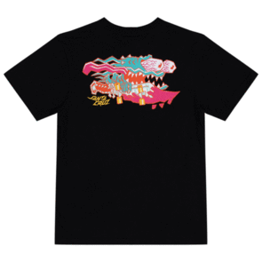 SANTA CRUZ MEEK SCRATCHED SLASHER TEE BLACK