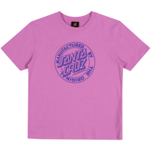 SANTA CRUZ MFG DOT FRONT SHORT SLEEVE TEE PINK