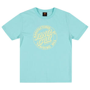 SANTA CRUZ MFG DOT FRONT TEE AQUA