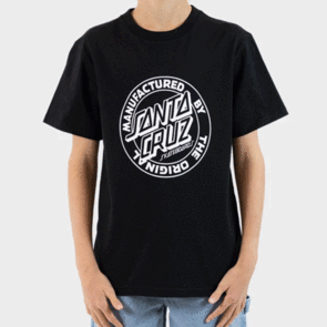 SANTA CRUZ MFG DOT FRONT TEE BLACK