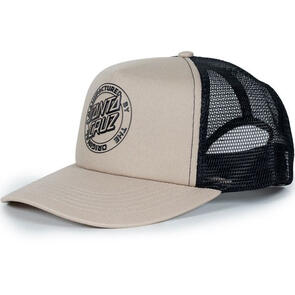 SANTA CRUZ MFG DOT TRUCKER CAP NATURAL