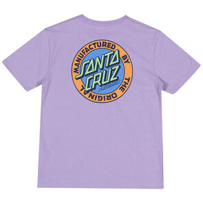 SANTA CRUZ MFG RETRO DOT REVERSE TEE LAVENDER