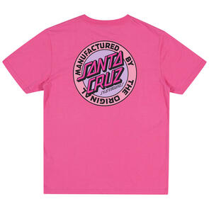 SANTA CRUZ MFG RETRO DOT REVERSE TEE PINK