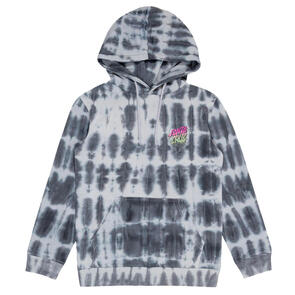 SANTA CRUZ RAD DOT HOLLOW HOODIE BLACK TIE DYE