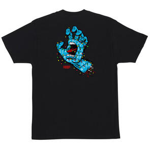 SANTA CRUZ STRANGER THINGS SCREAMING LIGHTS S/S HEAVYWEIGHT T-SHIRT BLACK