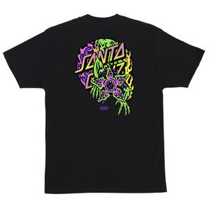 SANTA CRUZ STRANGER THINGS DEMOGORGON DOT S/S HEAVYWEIGHT T-SHIRT BLACK