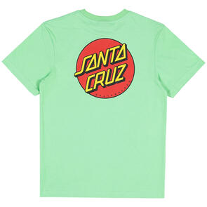 SANTA CRUZ YOUTH CLASSIC DOT CHEST TEE LIGHT GREEN