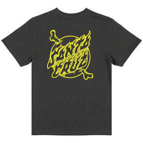 SANTA CRUZ YOUTH CROSSBONE DOT MONO CENTRE TEE ONYX