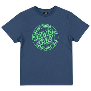 SANTA CRUZ YOUTH MFG DOT FRONT TEE DARK BLUE