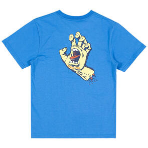SANTA CRUZ YOUTH OPUS SCREAMING HAND TEE BLUE