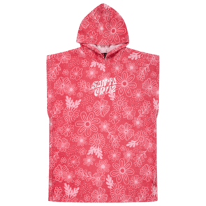 SANTA CRUZ YOUTH VIBES REPEAT HOODED TOWEL ROSE