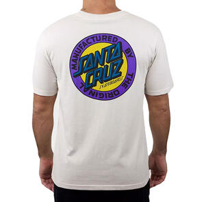 SANTA CRUZ MFG DOT RETRO TEE CONCRETE