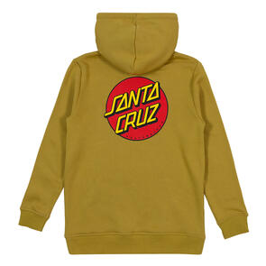 SANTA CRUZ BOYS CLASSIC DOT PUFF CHEST HOODIE MOSS