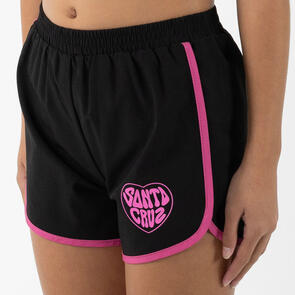 SANTA CRUZ BALLOON HEART SHORT BLACK PINK