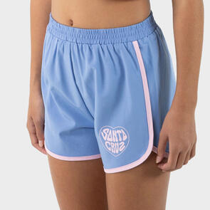 SANTA CRUZ BALLOON HEART SHORT BLUE PINK