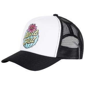 SANTA CRUZ CACTUS DOT TRUCKER CAP BLACK