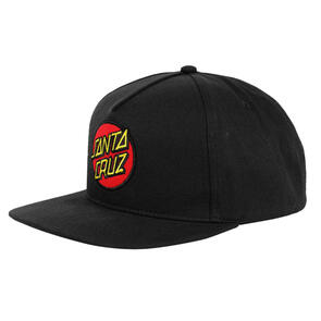 SANTA CRUZ CLASSIC DOT PATCH SNAPBACK CAP BLACK