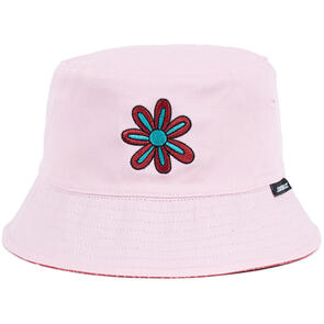 SANTA CRUZ GIRLS VIBES REPEAT MONO BUCKET HAT ROSE