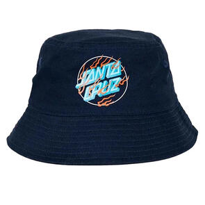 SANTA CRUZ INFERNO DOT BUCKET HAT NAVY