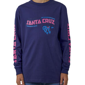 SANTA CRUZ INHERIT POP L/S TEE DARK BLUE