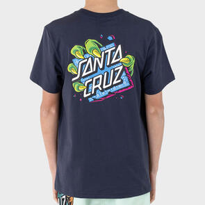 SANTA CRUZ JOHNSON BEAST DOT STACK TEE NAVY