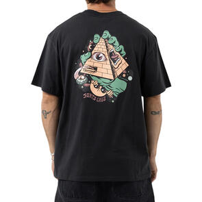 SANTA CRUZ KNIBBS INVASION HAND TEE OFF BLACK