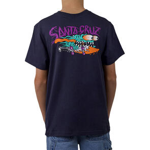 SANTA CRUZ MEEK SC SLASHER TEE NAVY