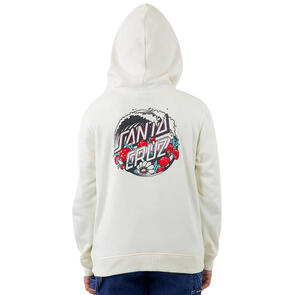 SANTA CRUZ MUSHROOM WAVE DOT SPLICE HOODIE CREAM