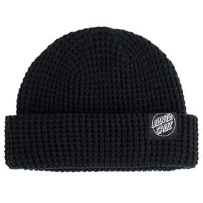 SANTA CRUZ OPUS DOT WAFFLE BEANIE BLACK