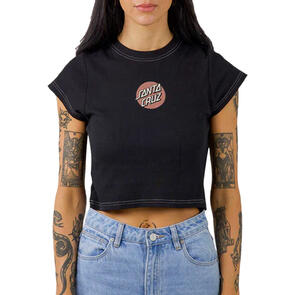 SANTA CRUZ OTHER DOT FRONT TEE BLACK