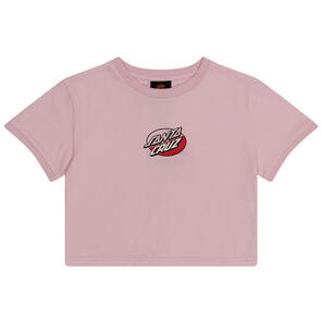 SANTA CRUZ OVAL DOT SPLICE FRONT TEE PALE PINK