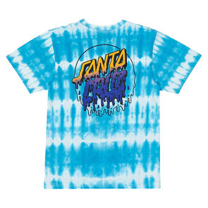 SANTA CRUZ RAD DOT HOLLOW TEE TURQUOISE TIE DYE