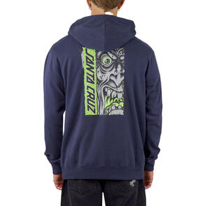 SANTA CRUZ ROSKOPP RIGID FACE STRIP HOODIE NAVY