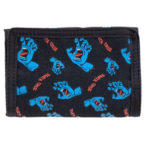 SANTA CRUZ SCREAMING HAND ALL OVER WALLET BLACK