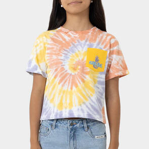 SANTA CRUZ SC TROPIC POCKET TEE GOLD TIE DYE