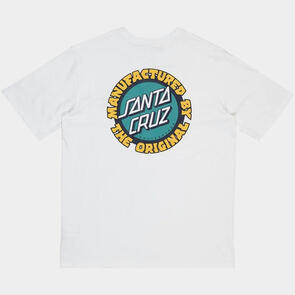 SANTA CRUZ SPEED MFG DOT PUFF SHORT SLEEVE TEE WHITE