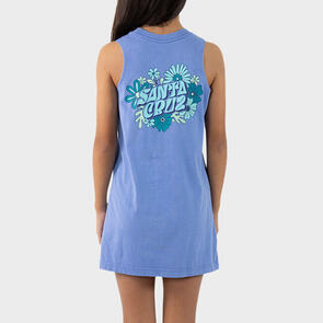 SANTA CRUZ VIBES CHEST MUSCLE DRESS BLUE