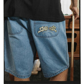 SANTA CRUZ WINKOWSKI 8BALLER ARCH JEAN SHORT MID BLUE