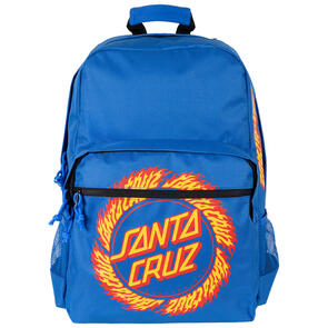 SANTA CRUZ YOUTH FLAME RINGED DOT BACKPACK BLUE