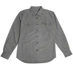 FASTHOUSE SATURDAY NIGHT SPECIAL FLANNEL CHARCOAL HEATHER