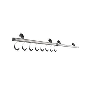 STASHED PRODUCTS CEILING ANGLE MOUNTED BIKE RACK - 8 BIKES, 2 RAILS