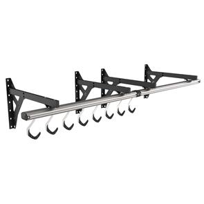 STASHED PRODUCTS SPACERAIL  - WALL MOUNTED BIKE RACK - 8 BIKES, 1 RAIL