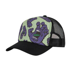 SANTA CRUZ CROWDED HAND TRUCKER CAP SAGE