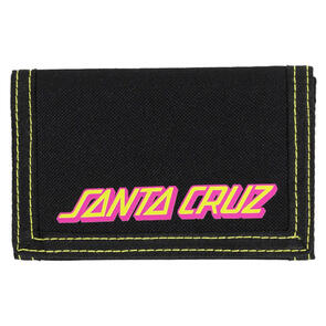 SANTA CRUZ SHARK DOT VELCRO WALLET BLACK