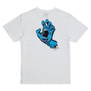 SANTA CRUZ OPUS SCREAMING HAND TEE WHITE