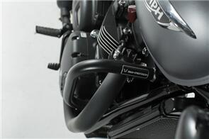 SW MOTECH CRASH BAR SPORTS A PIPE DIAMETER OF 27MM PROTECTS FAIRING AND OTHER MOTORCYCLE COMPONENTS